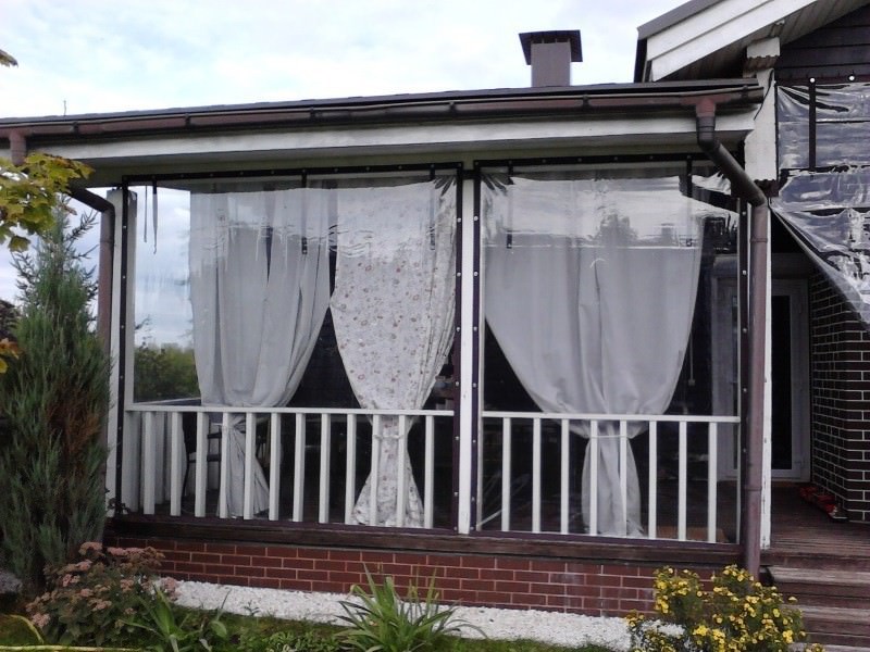 Мягкие окна с москитной сеткой для балкона